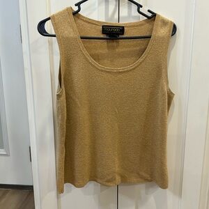 Women’s large gold sparkly tank. In great condition.
